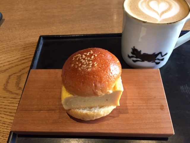 京都2019年4月ノットカフェだし巻きサンド