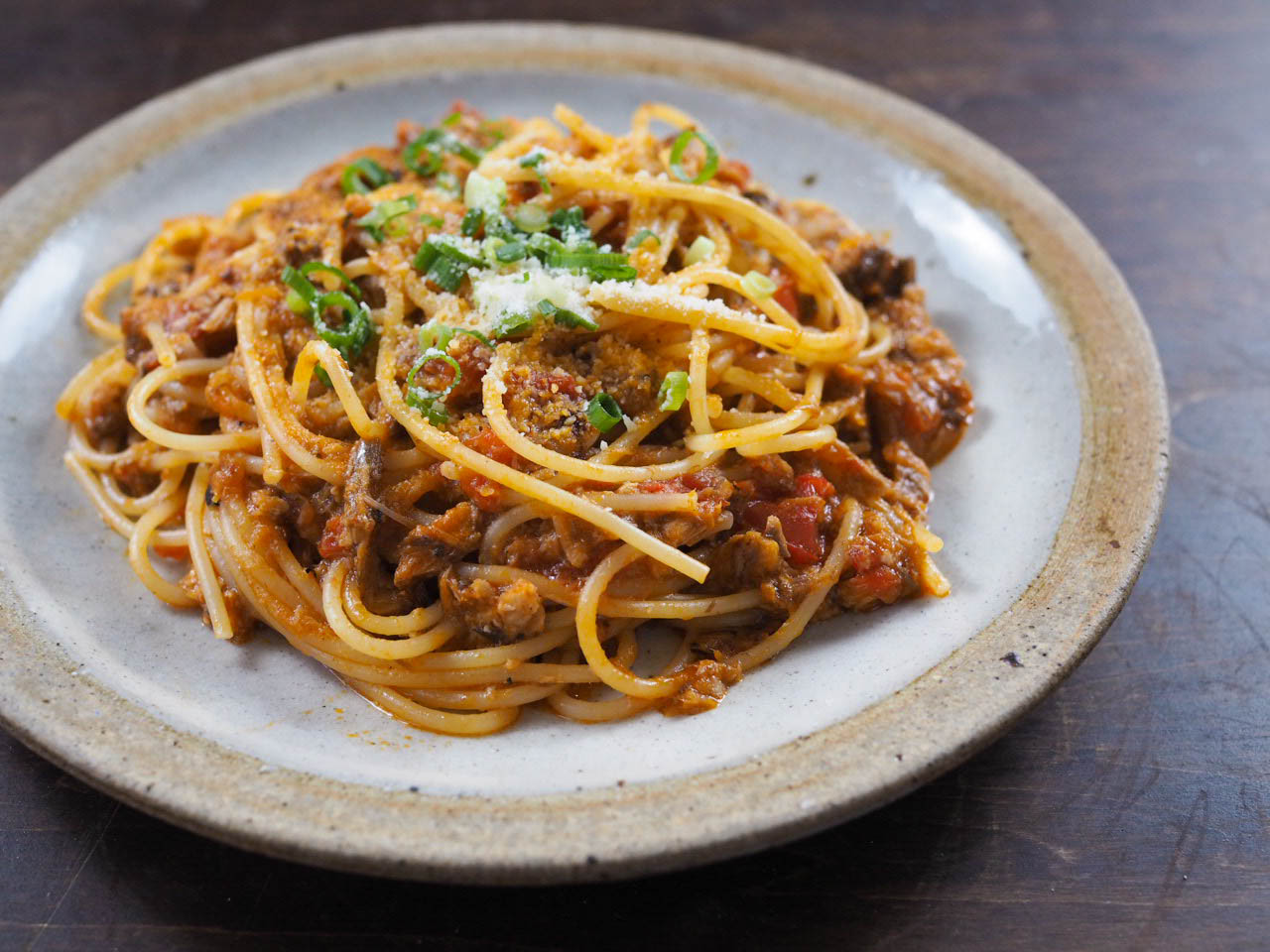 サバ缶トマトスパゲティー 奥薗壽子のなべかまぺえじ